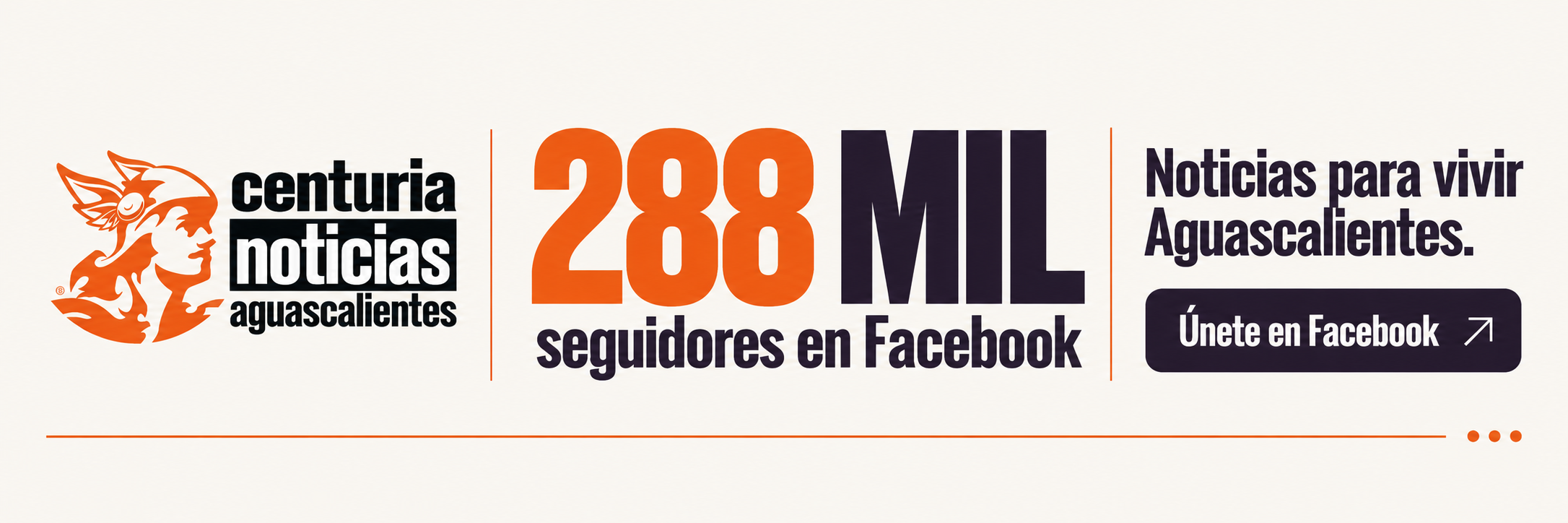 Centuria Noticias Aguascalientes: 288 mil seguidores en Facebook. Noticias para vivir Aguascalientes. Únete en Facebook.