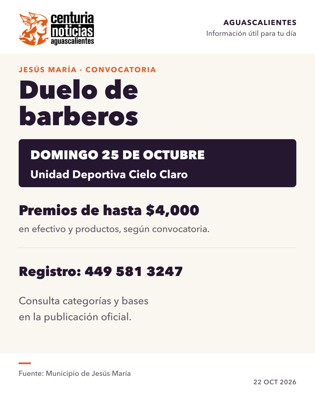 Imagen de la nota: Jesús María convoca a duelo de barberos este domingo 25 ✂️