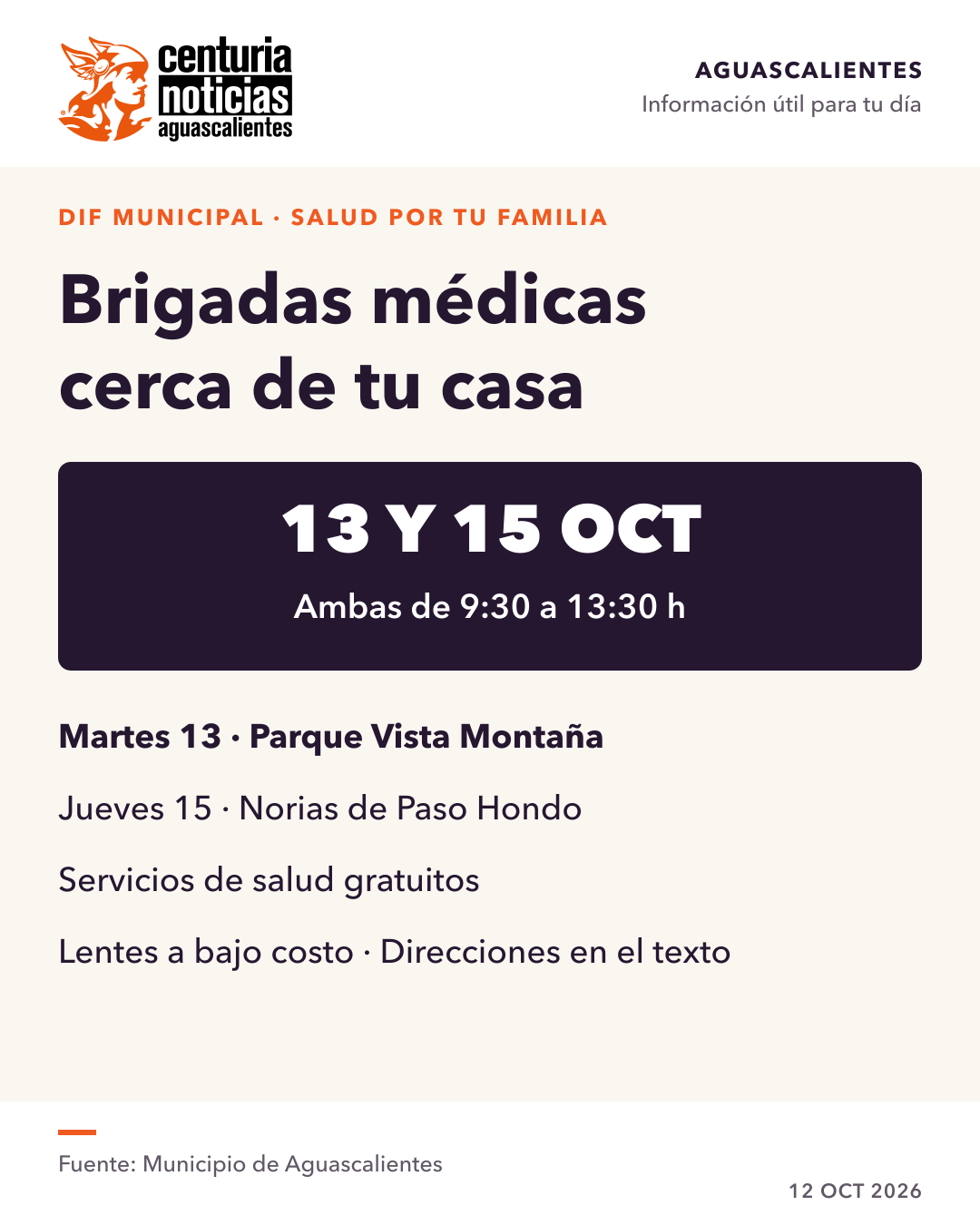 Imagen de la nota: Brigadas médicas gratuitas llegarán a Vista Montaña y Norias 🩺