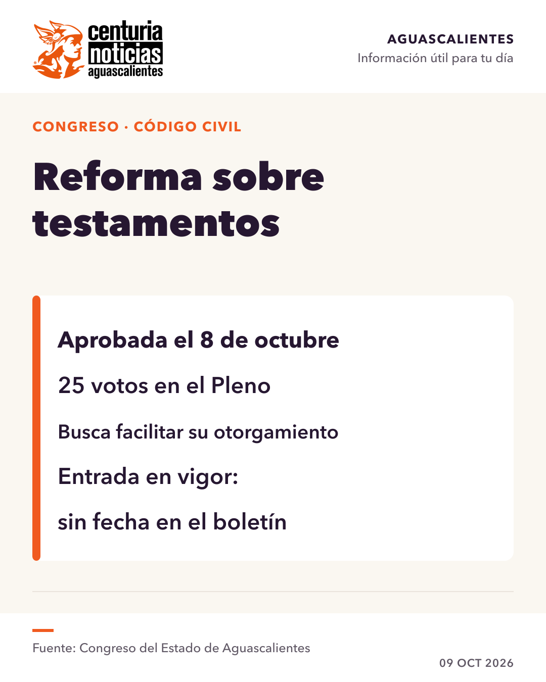 Imagen de la nota: Congreso aprueba reforma para facilitar el otorgamiento de testamentos 📜