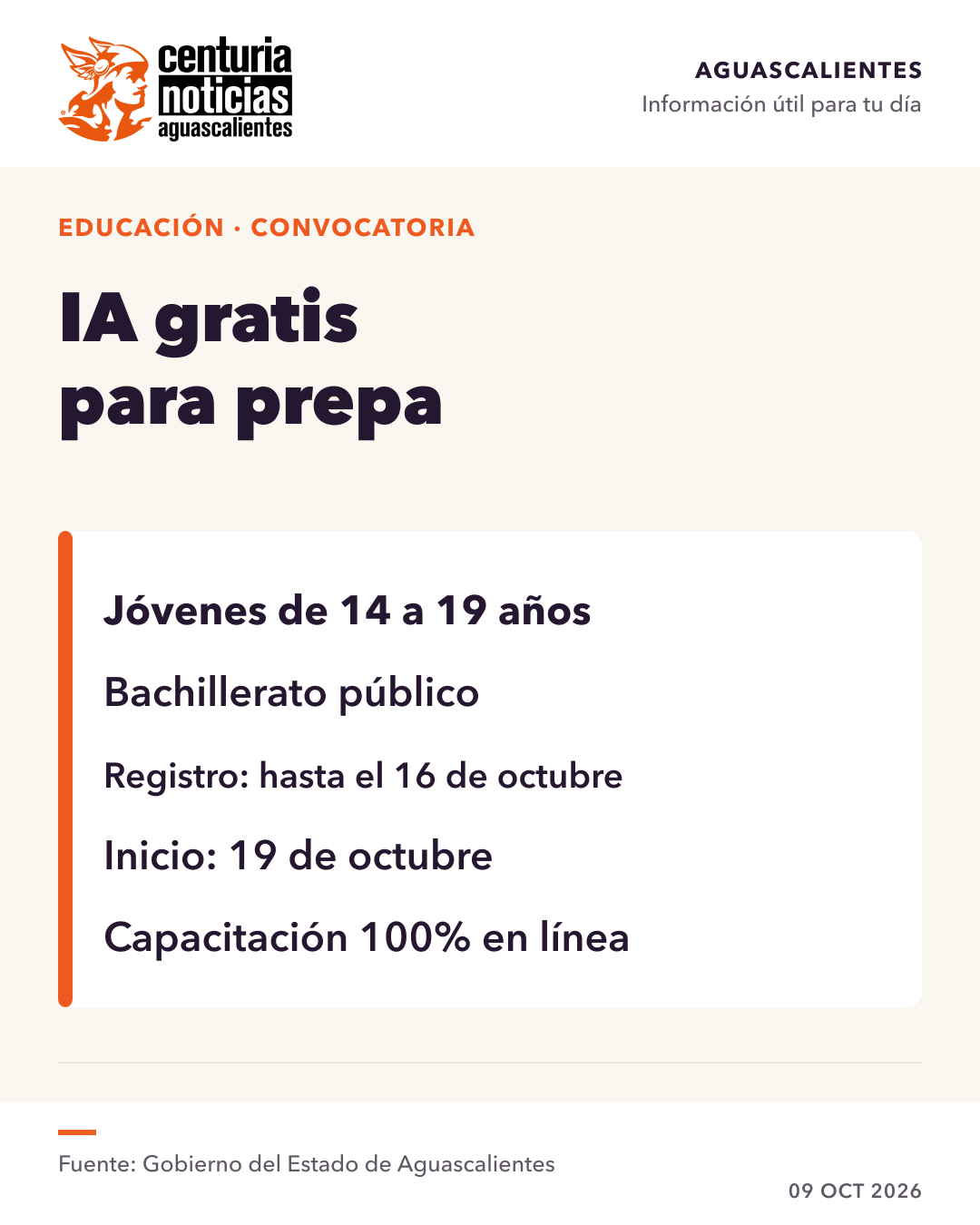 Imagen de la nota: IA gratis para estudiantes de prepa: el registro cierra el 16 de octubre 💻