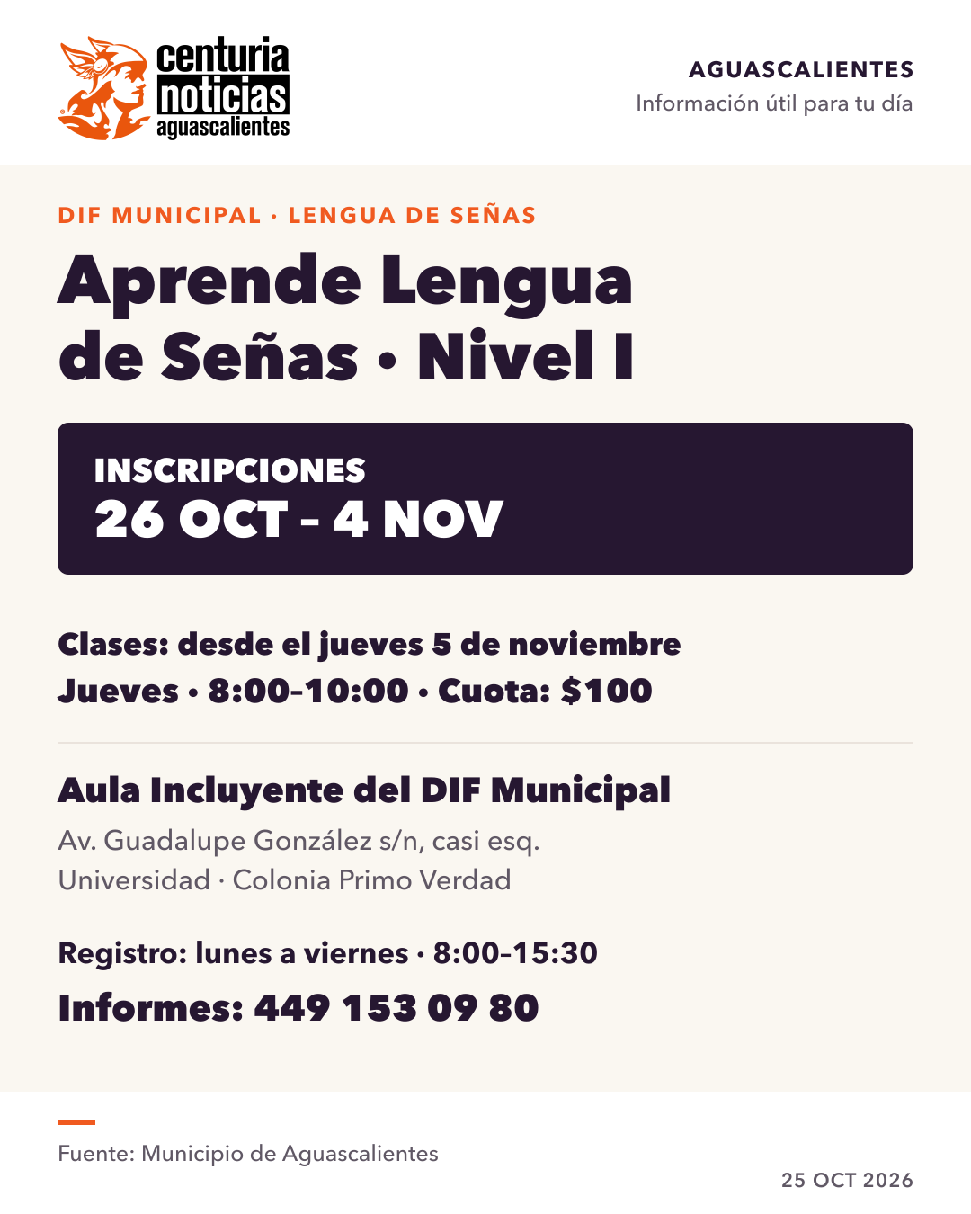 Imagen de la nota: Curso de Lengua de Señas: inscripciones desde el 26 de octubre 🤟