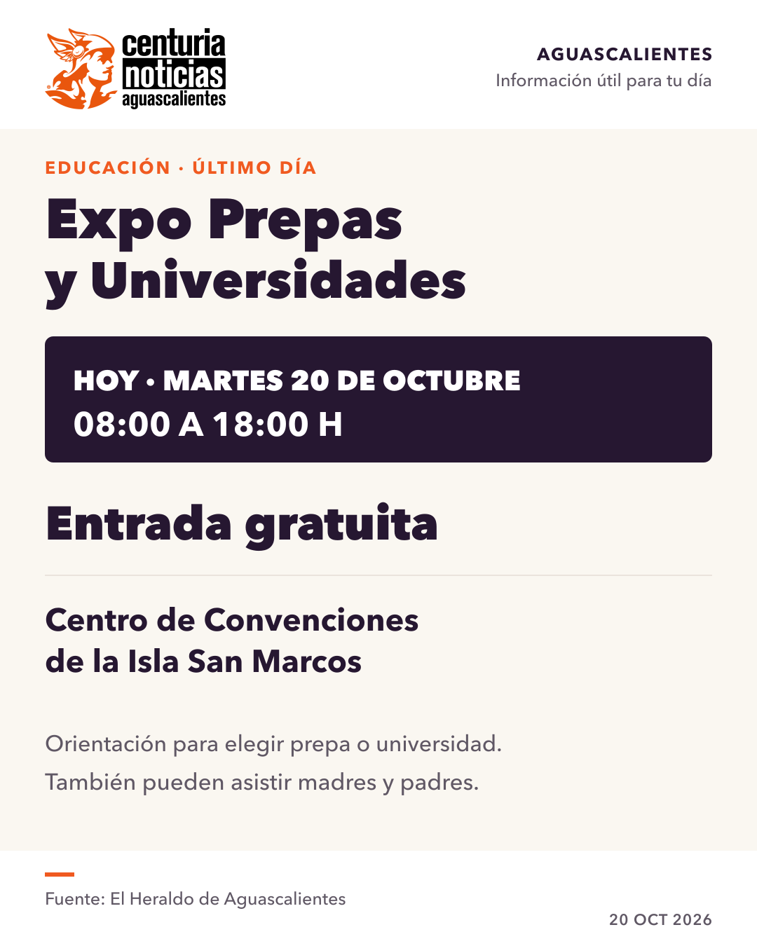 Imagen de la nota: La Expo Prepas y Universidades cierra hoy: entrada gratuita hasta las 18:00 🎓