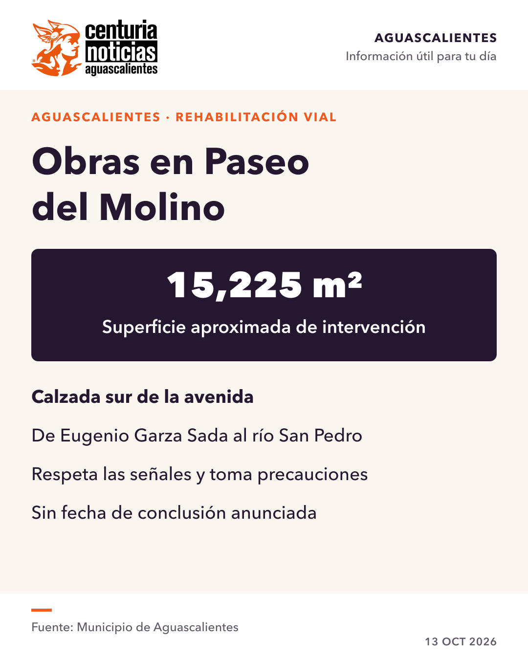 Imagen de la nota: Comienza la rehabilitación de Paseo del Molino 🚧