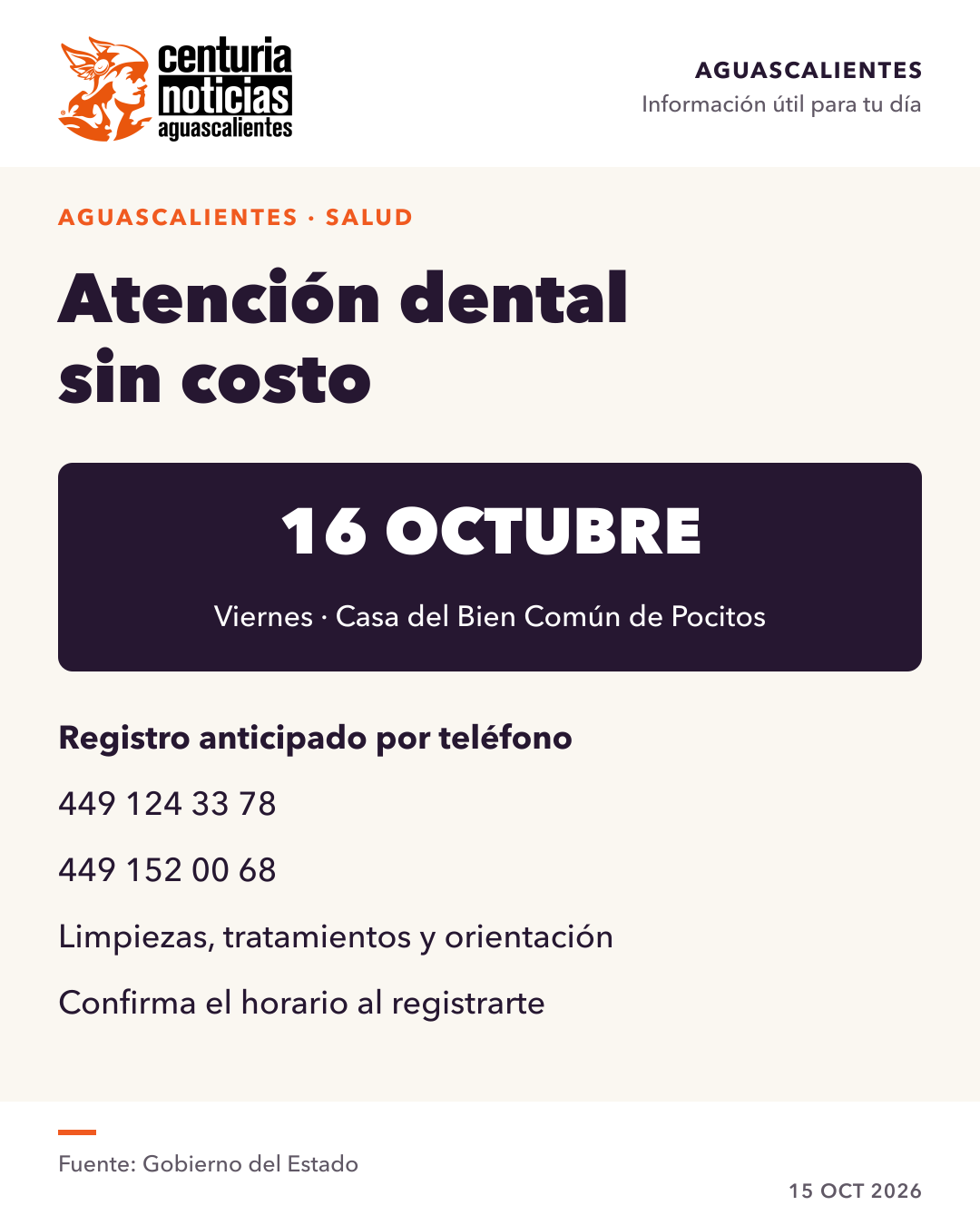 Imagen de la nota: Atención dental gratuita en Pocitos este viernes; requiere registro 🦷