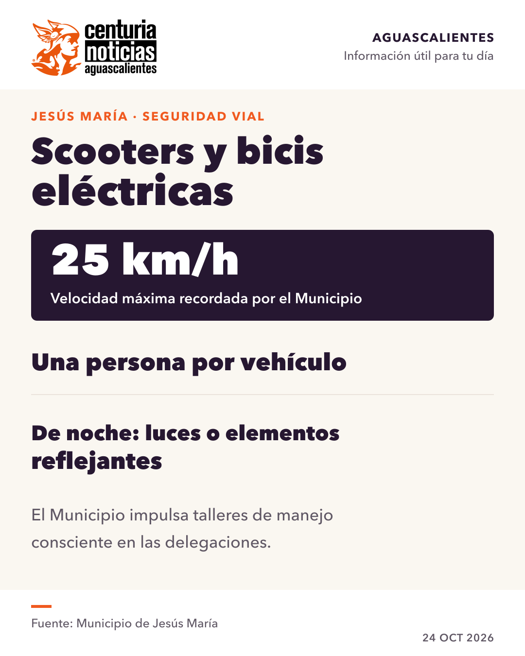 Imagen de la nota: Jesús María lleva talleres de manejo consciente para usuarios de scooters 🛴